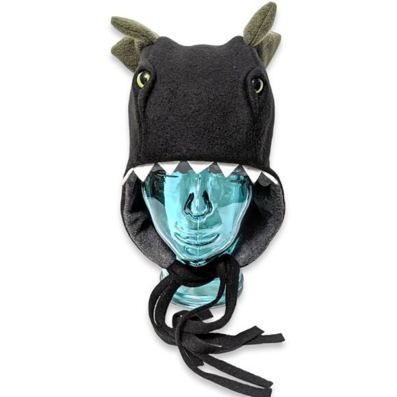 MOONSTONE DESIGNS Handmade Dinosaur Ear Flap Hat - Picture 6 of 6
